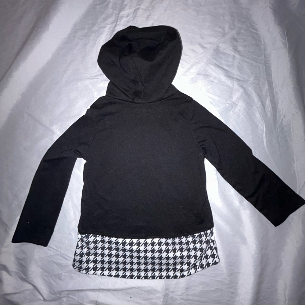 Garanimals Toddler 3T Girls Smiley Emoji Hooded Long Sleeve Shiny Holographic - Picture 2 of 5